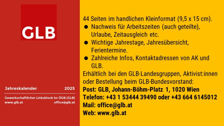 GLB-Kalender 2025