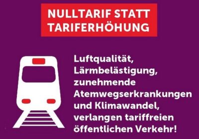 Nulltarif statt Tariferhöhung