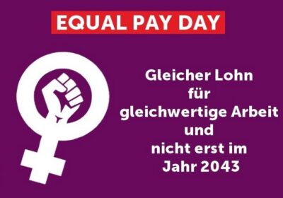 Equal Pay Day heuer am 11. Februar